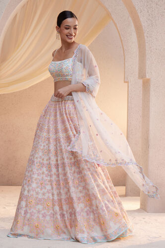 Thamarai Lehenga Set - Natural, Natural, image 2