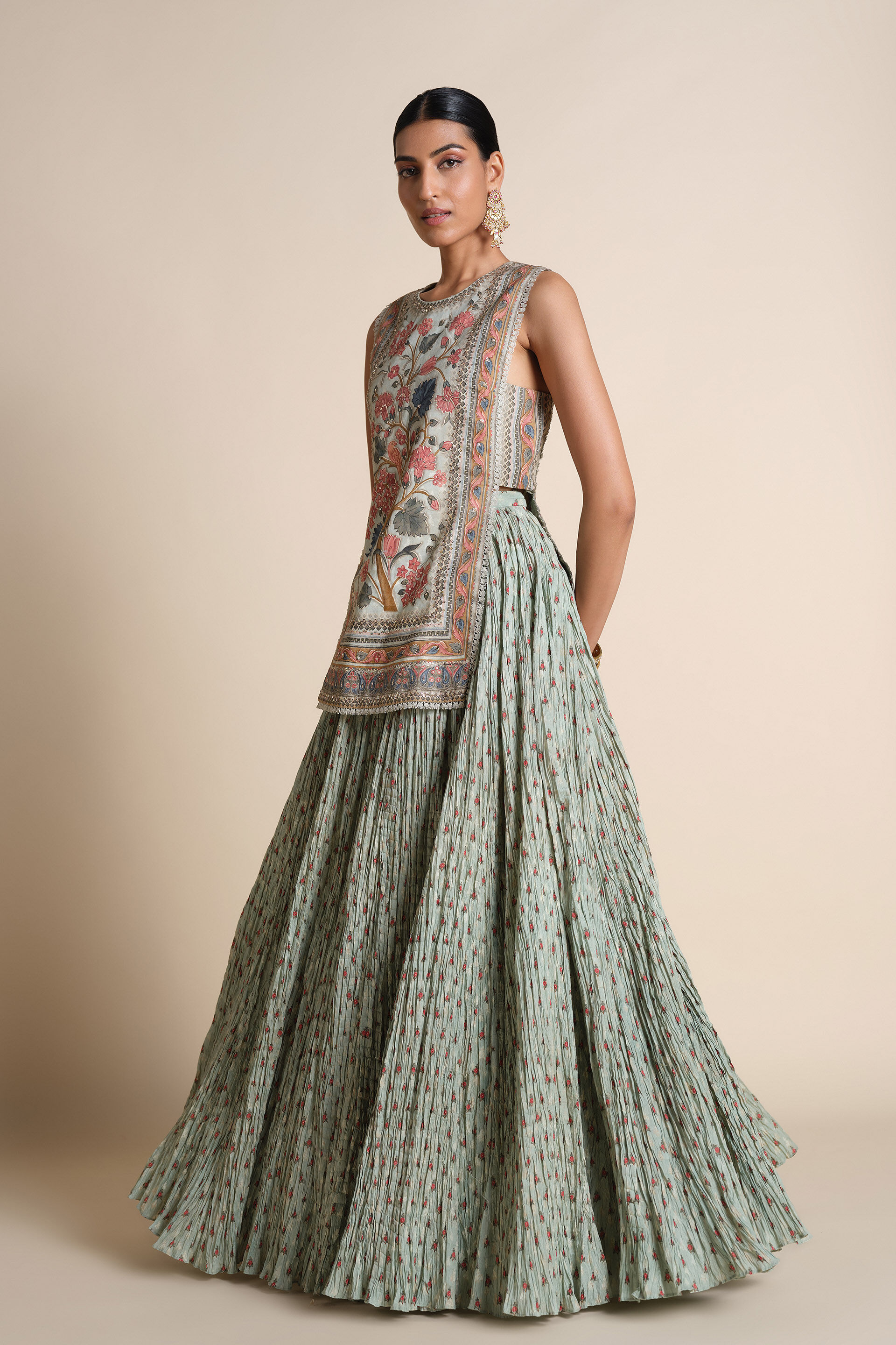 Azza Skirt Set - Sage, Sage, image 7