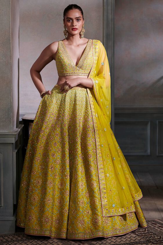 1 - Dharvi Lehenga Set – Lime, image 1