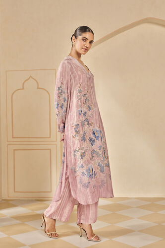 Soha Printed Kurta Set - Blush, Blush, image 3