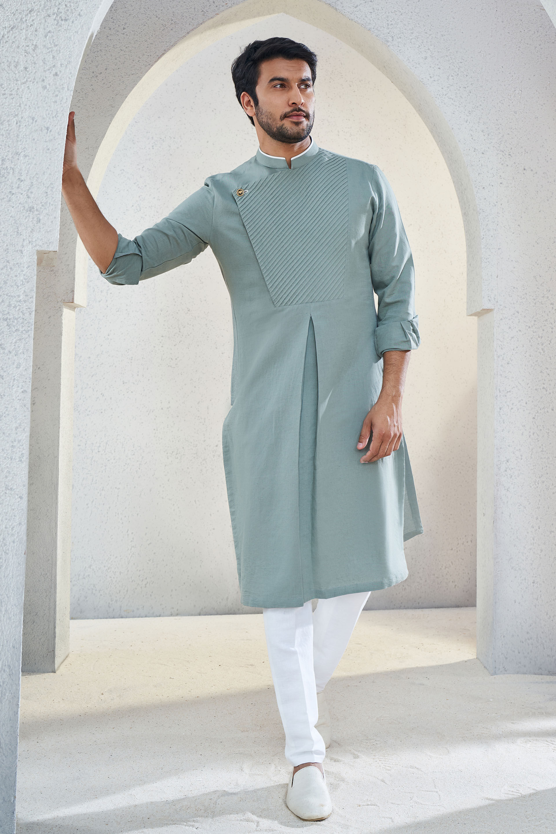 Faris Kurta - Olive, Olive, image 4
