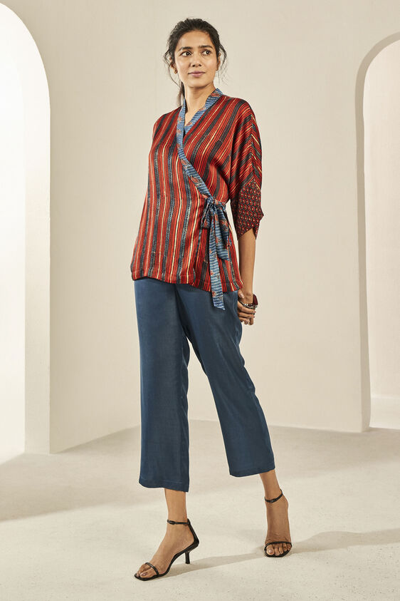 Baug Wrap Top, Brick, image 1