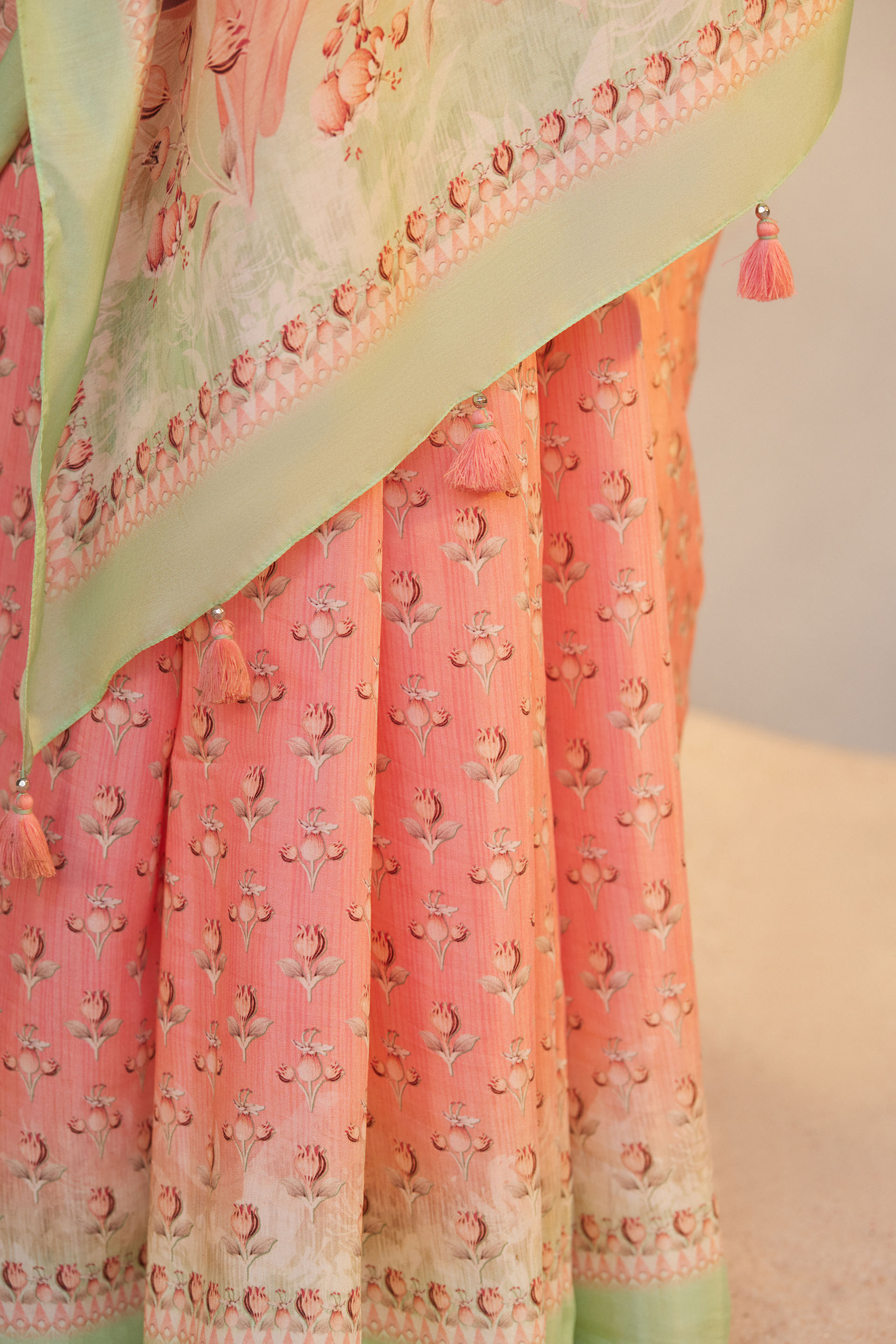 Umaiza Saree, Pink, image 6