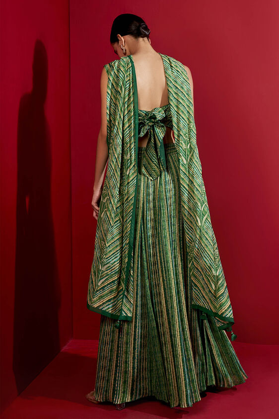 Erdene Skirt Set, Green, image 2