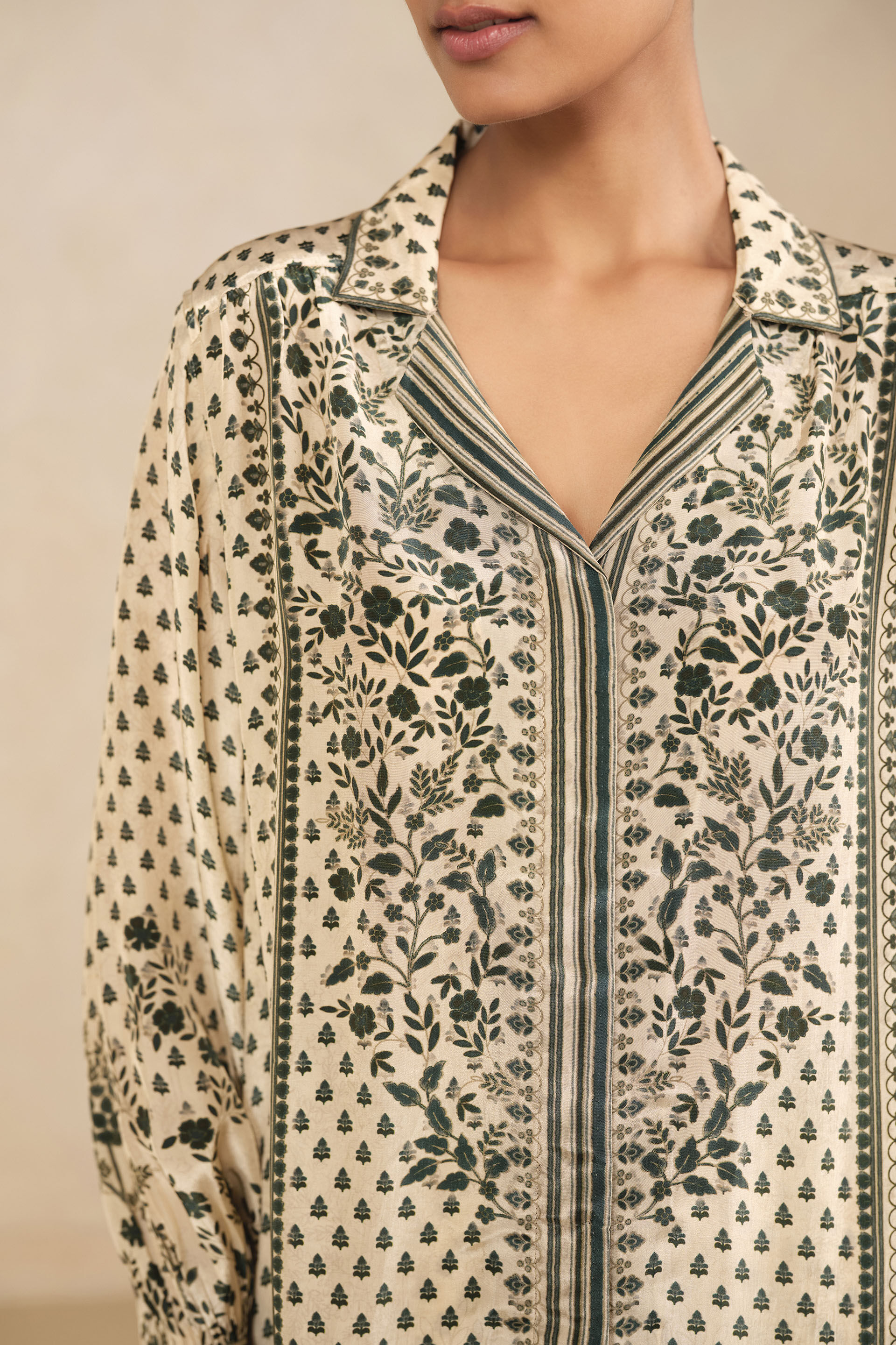 Evani Kurta Set -  Beige, Beige, image 5