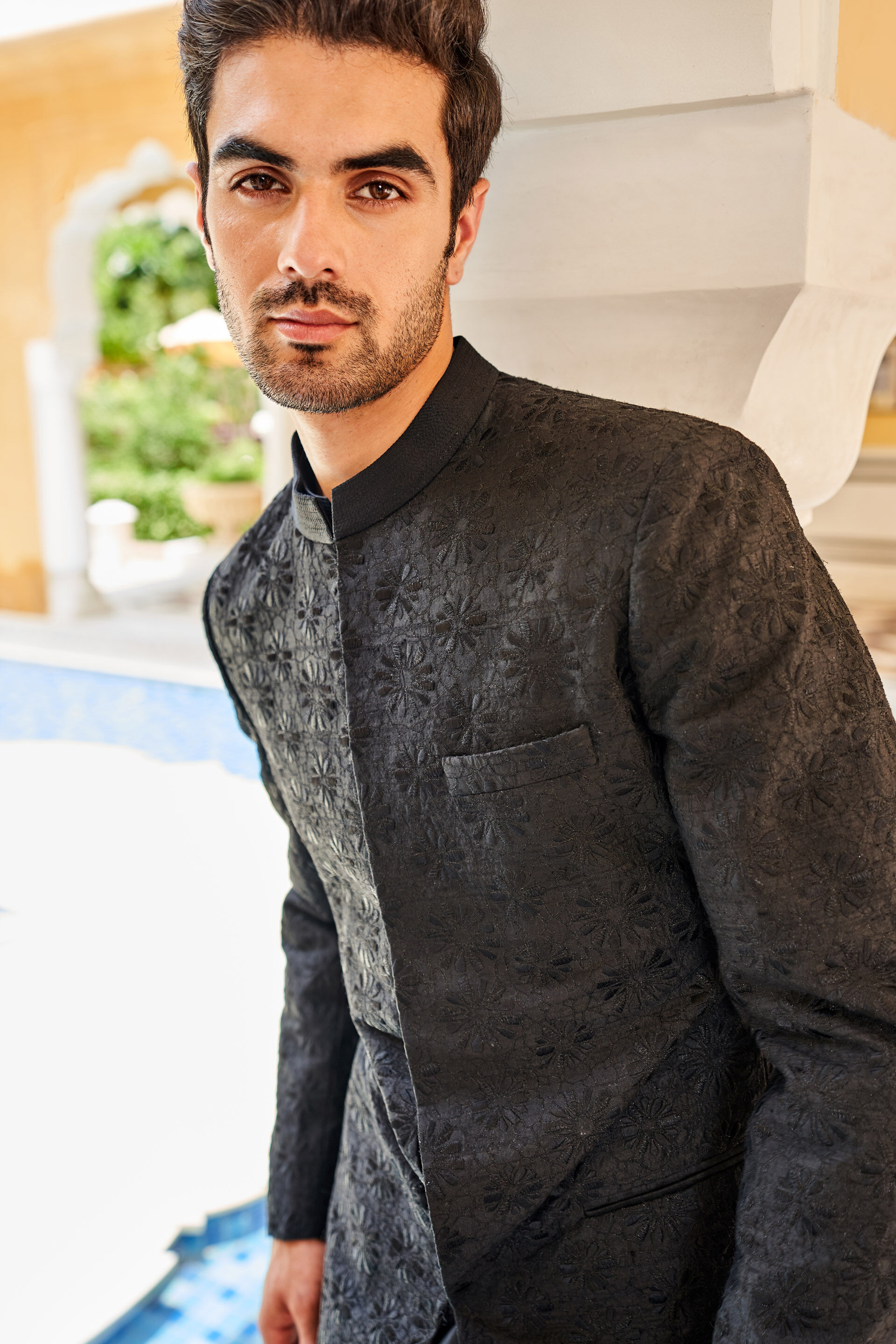 Morad Bandhgala Black