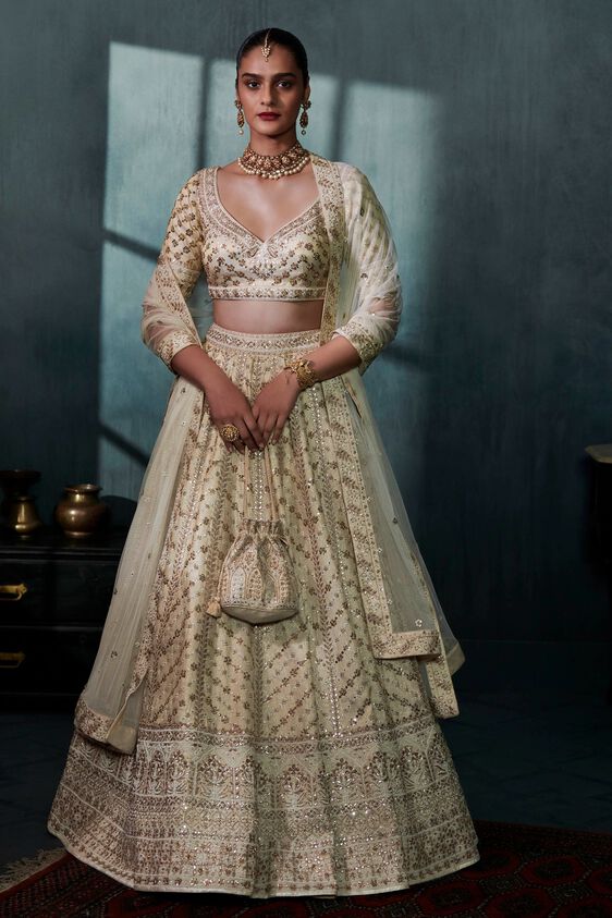1 - Ananta Lehenga Set – Gold, image 1