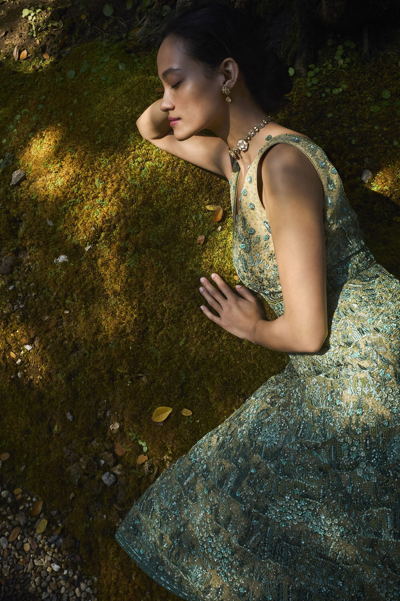 Grassland Embroidered Dress - Green Grassland Embroidered Dress - Green