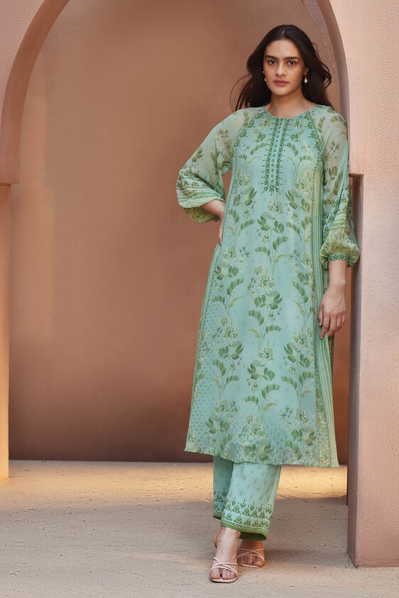 Alya Kurta Set, Sage, image 1
