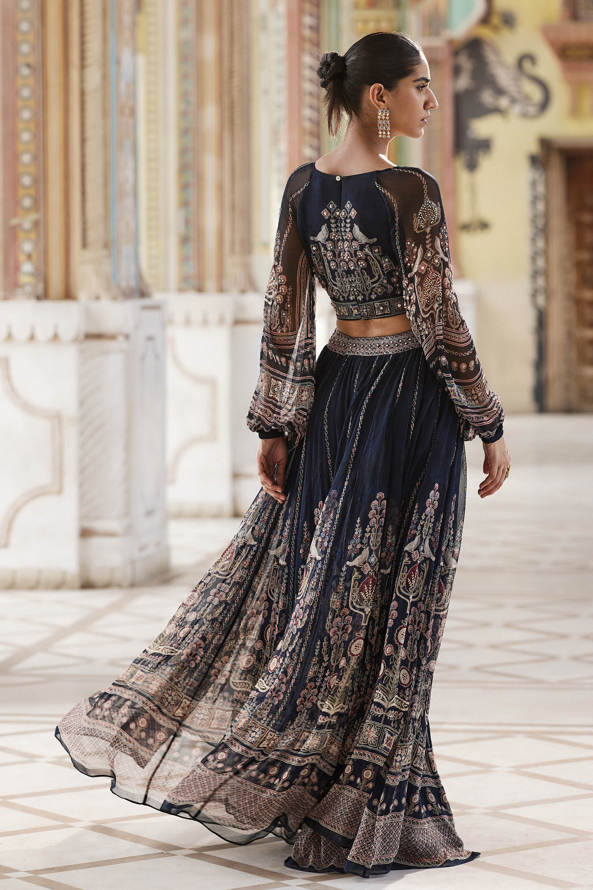 Aizah Skirt Set - Blue, Blue, image 5