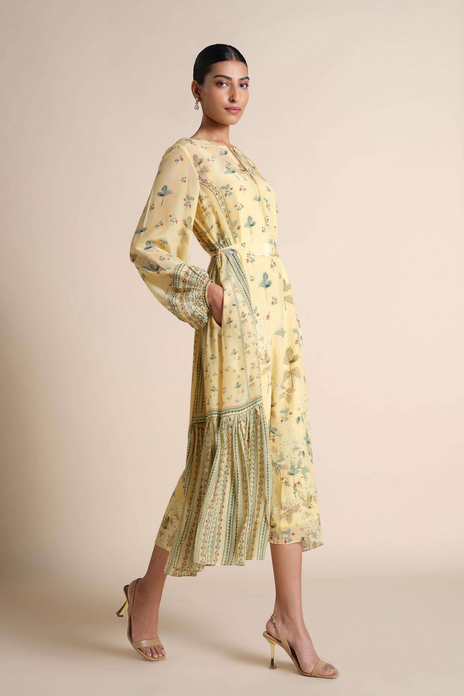 Honeydew Dress - Yellow, Yellow, image 3