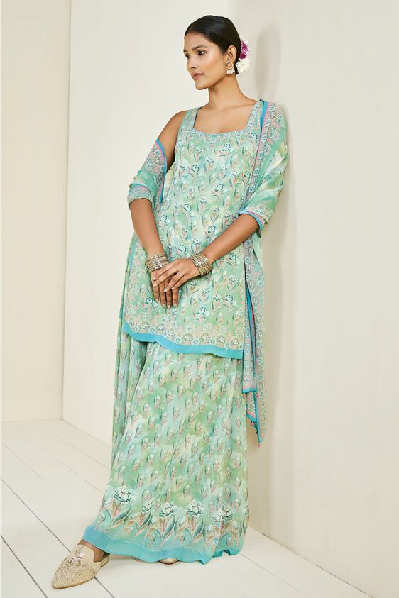 4 - Fahima Sharara Set – Blue, image 4