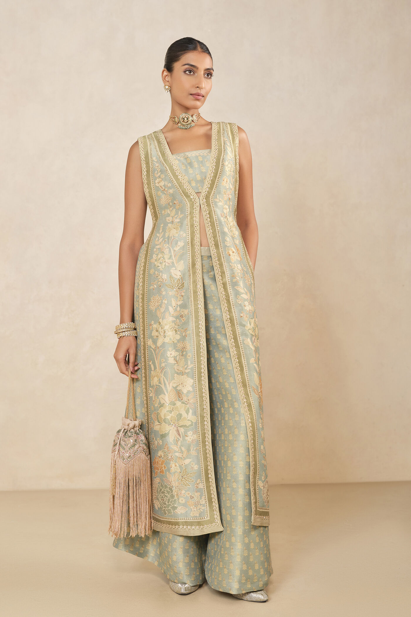 Hoor Jacket Set - Sage