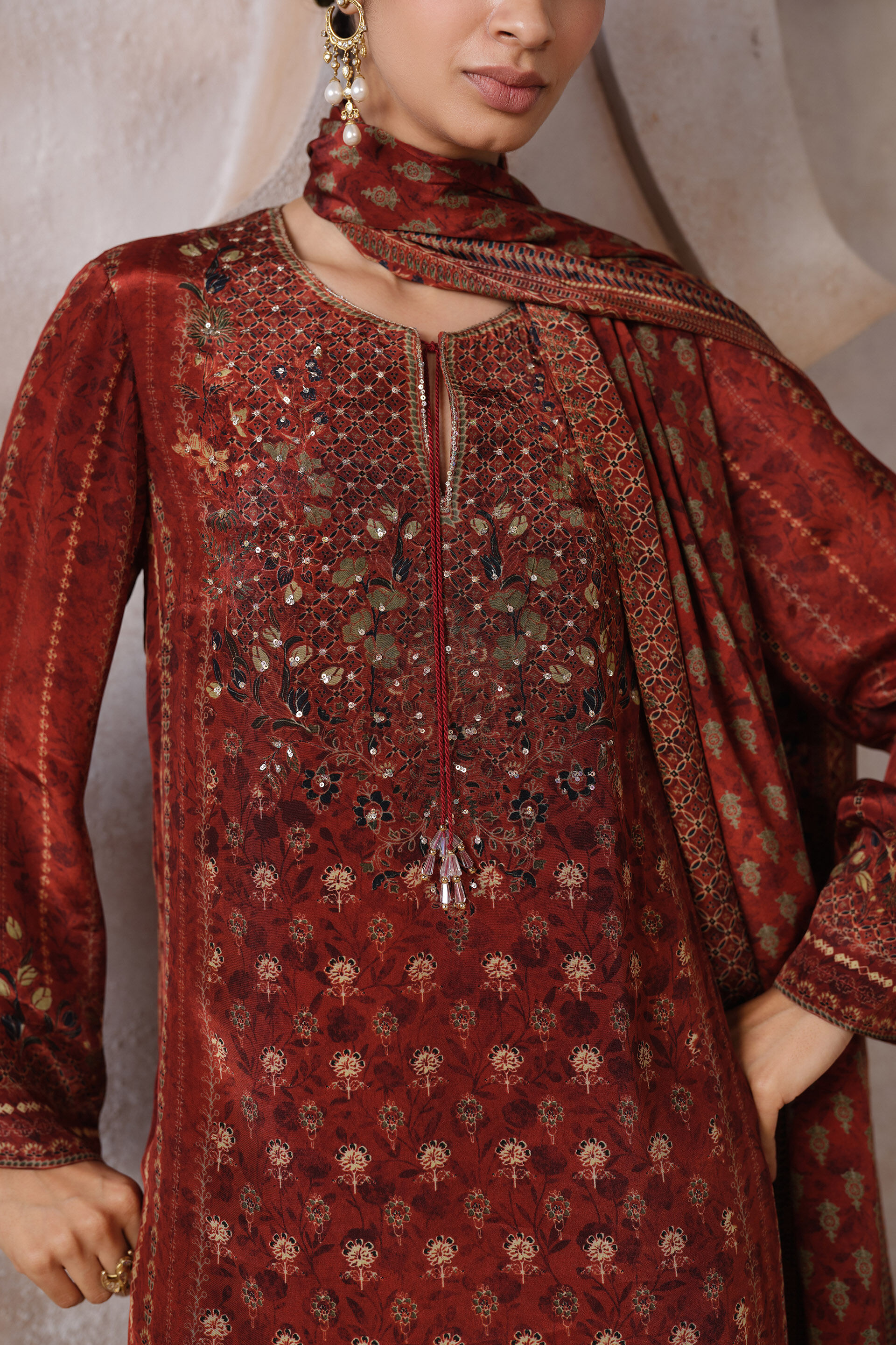 Araza Suit Set - Rust, Rust, image 3