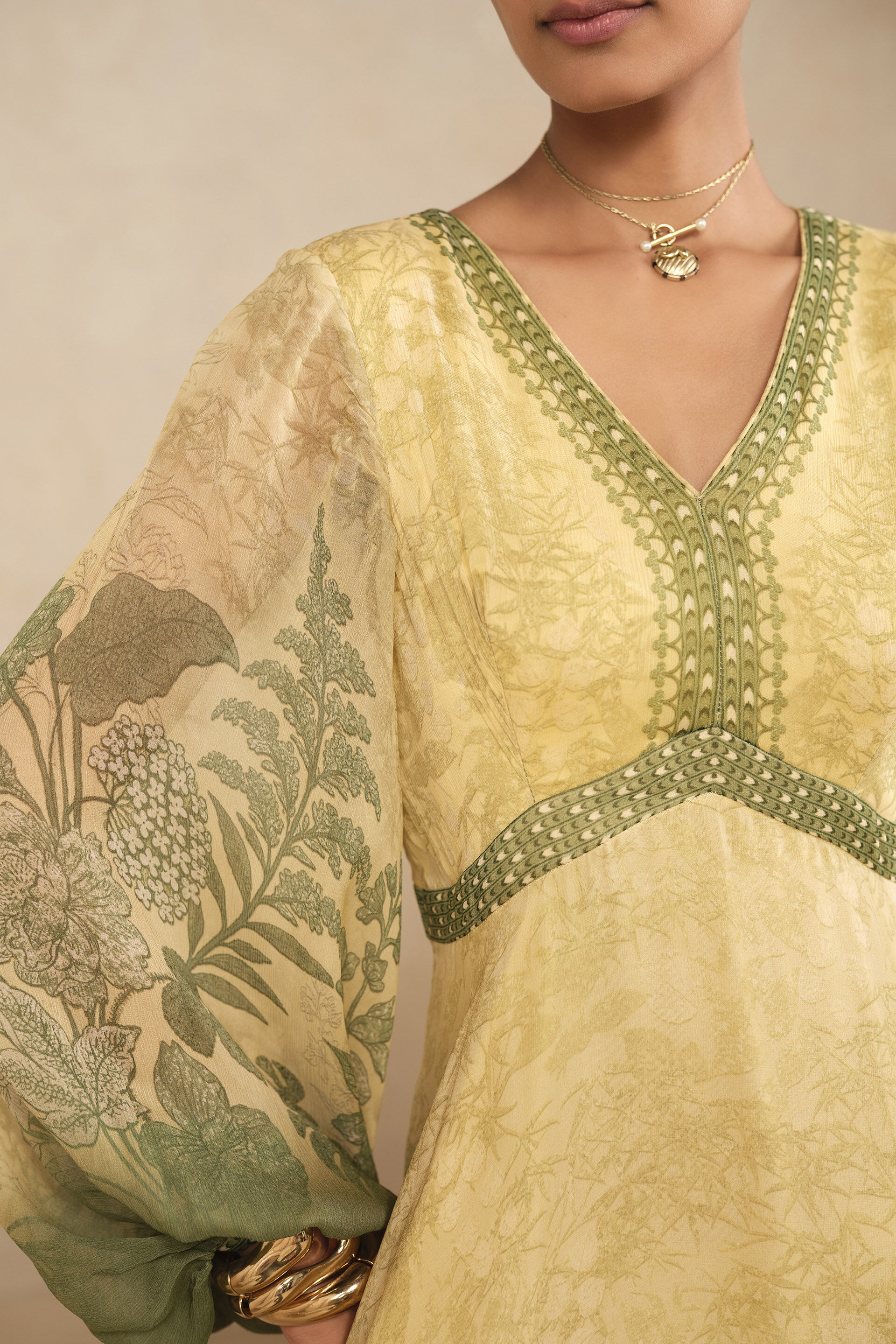 Mahek Gown - Yellow, Yellow, image 5