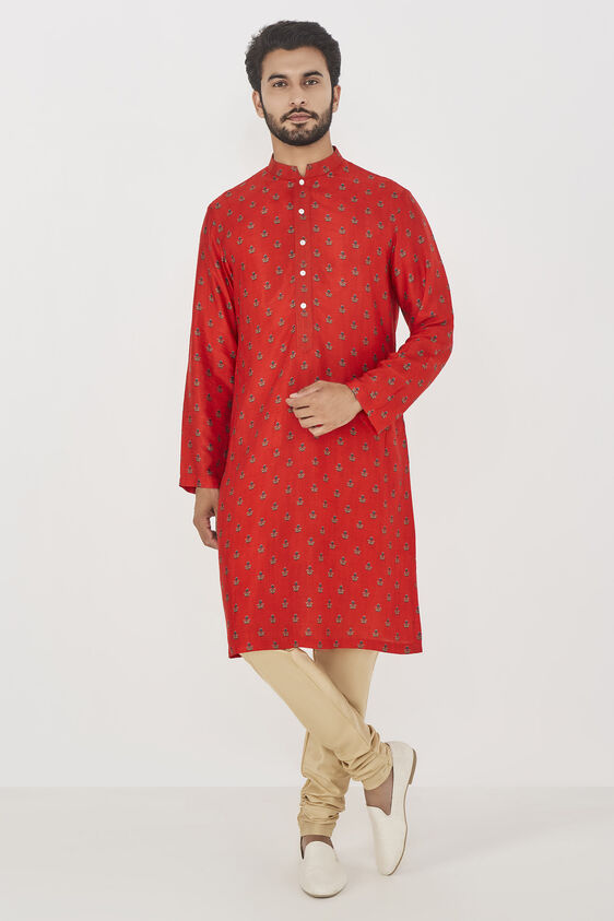 Roshan Kurta- Red, Red, image 1