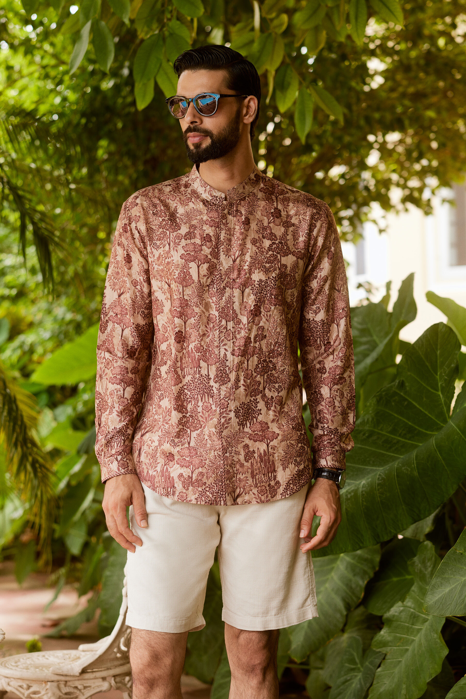 Anvay Silk Shirt - Beige