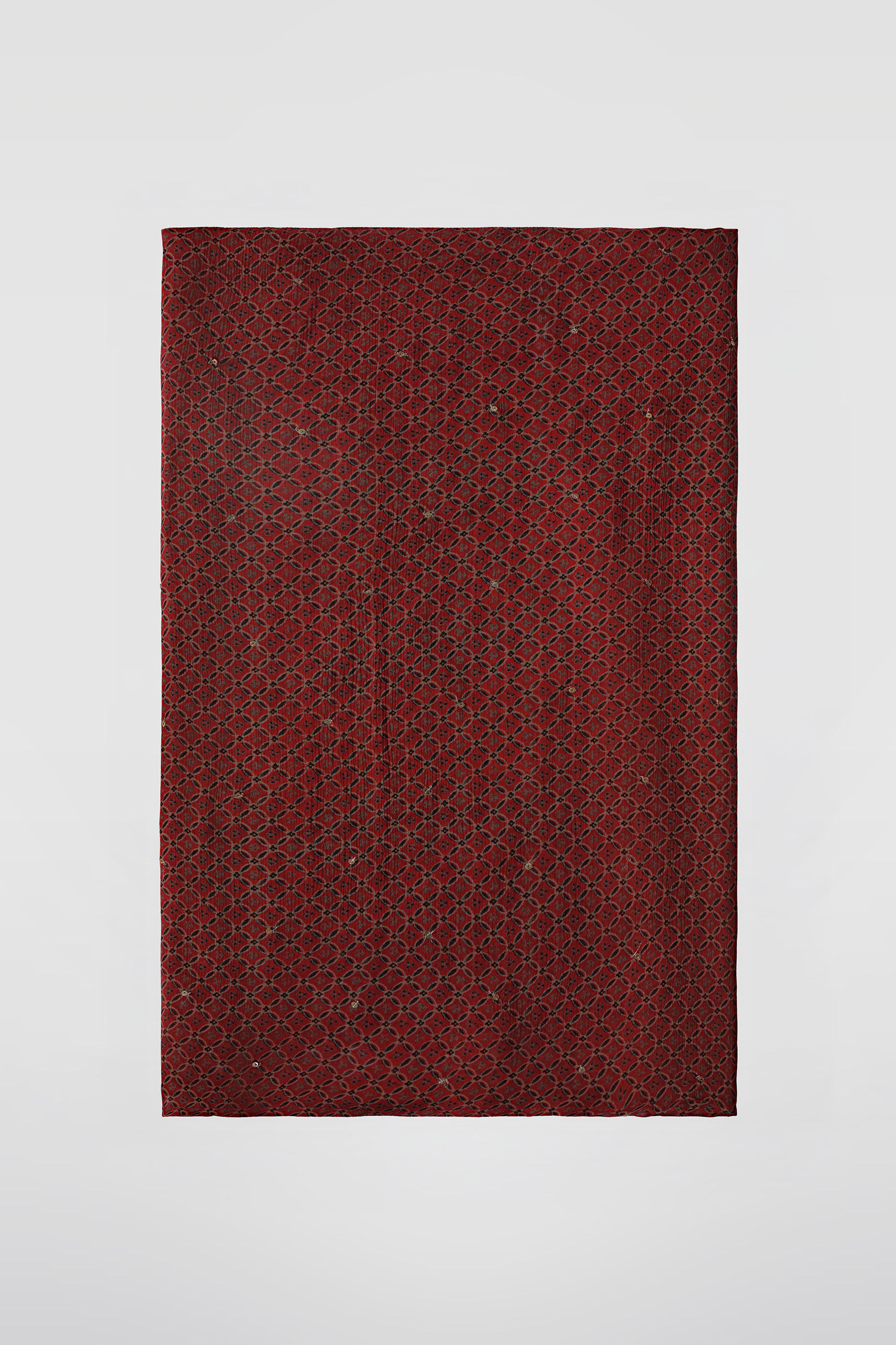 Alouette Chiffon Saree - Red, Red, image 6