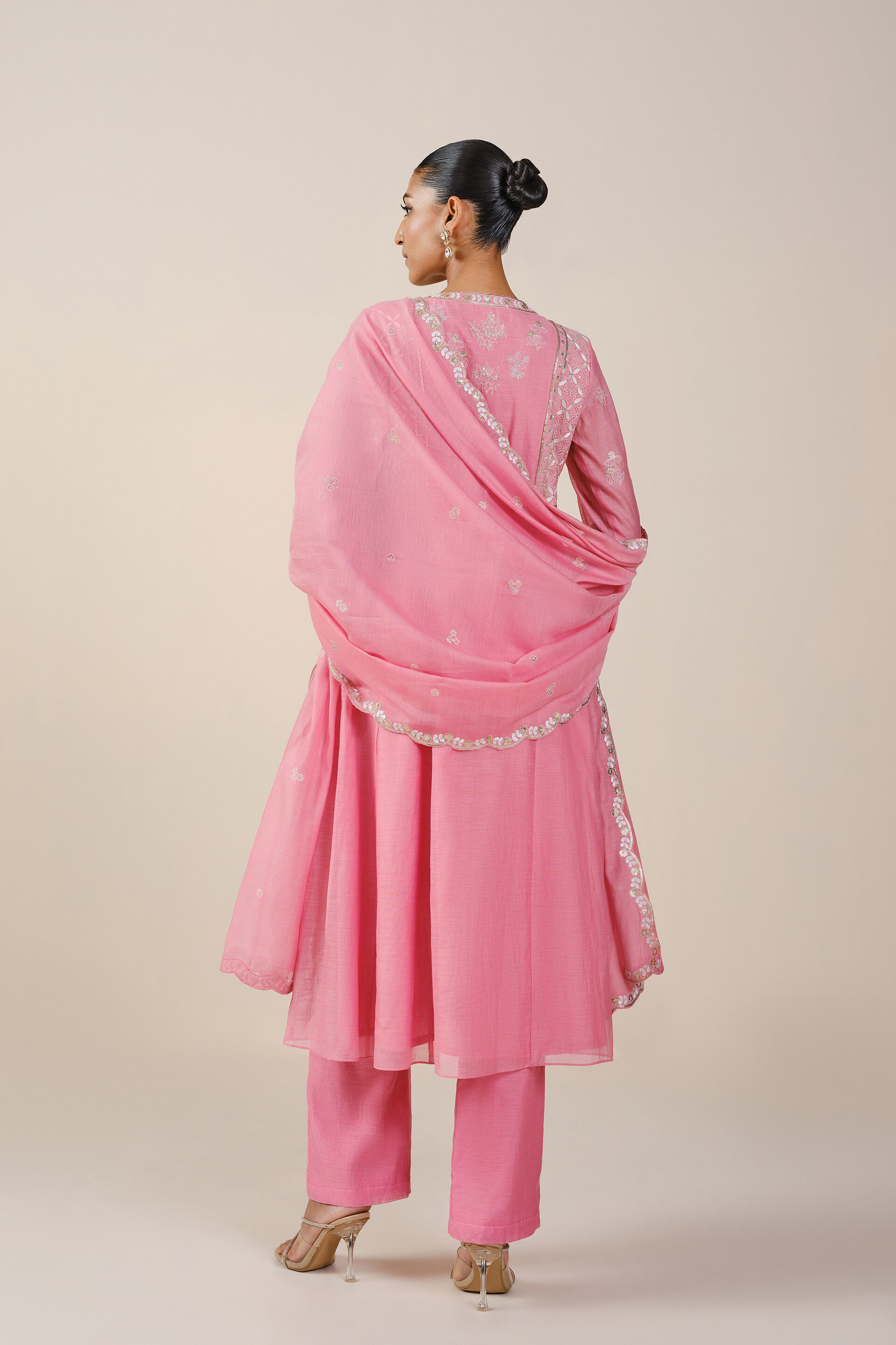 Belize Embroidered Mul Suit Set - Pink, Pink, image 3