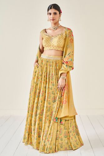 1 - Turvi Lehenga Set – Yellow, image 1