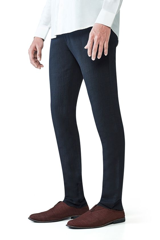 1 - Black Linen Trousers, image 1
