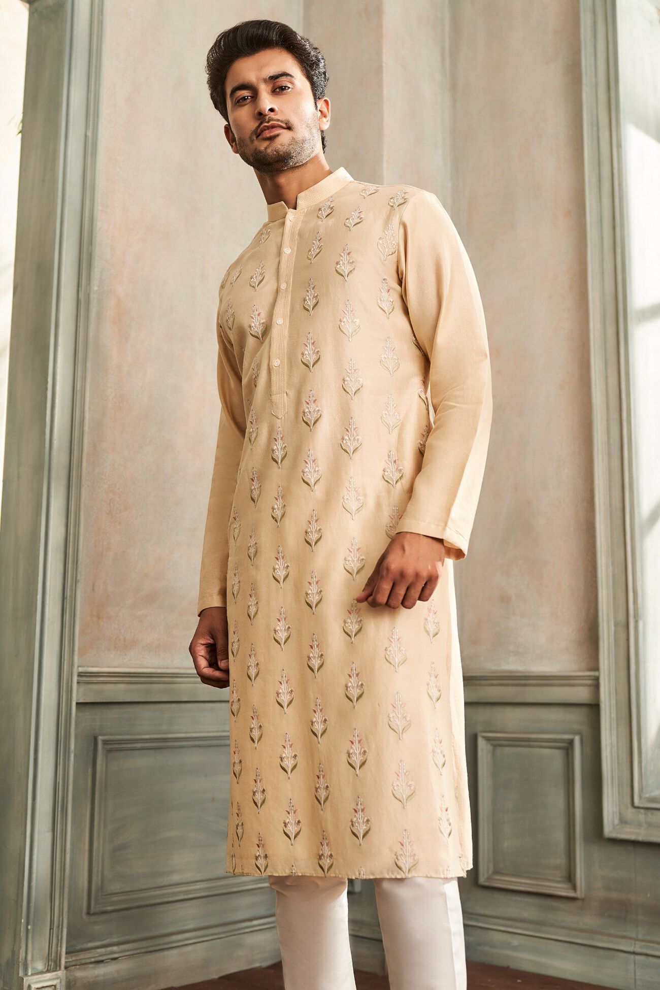 5 - Kanishk Kurta – Beige, image 5