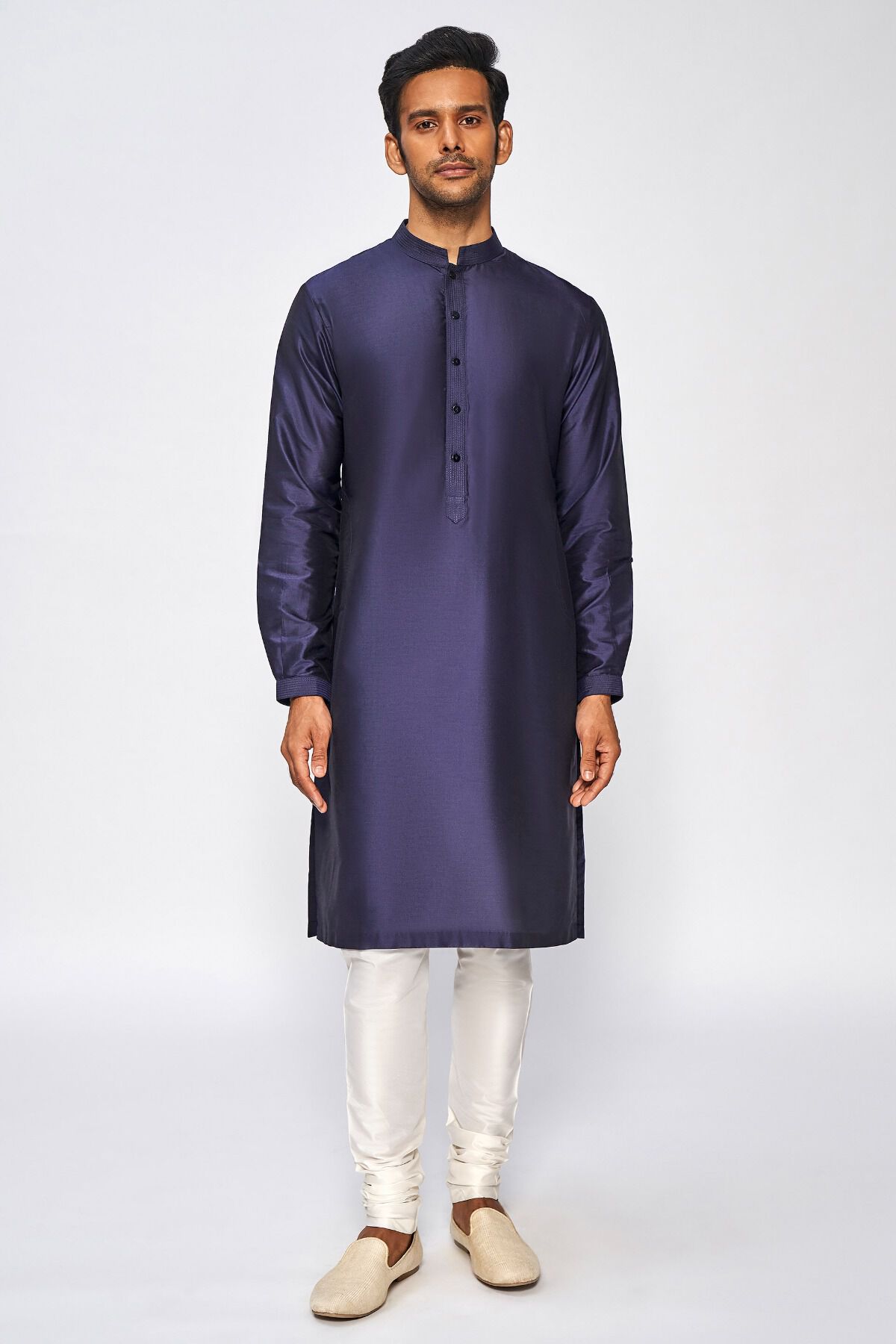 Ishir Kurta - Navy Blue