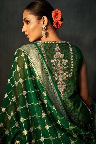 5 - Vaishi Sharara Set - Emerald Green, image 5