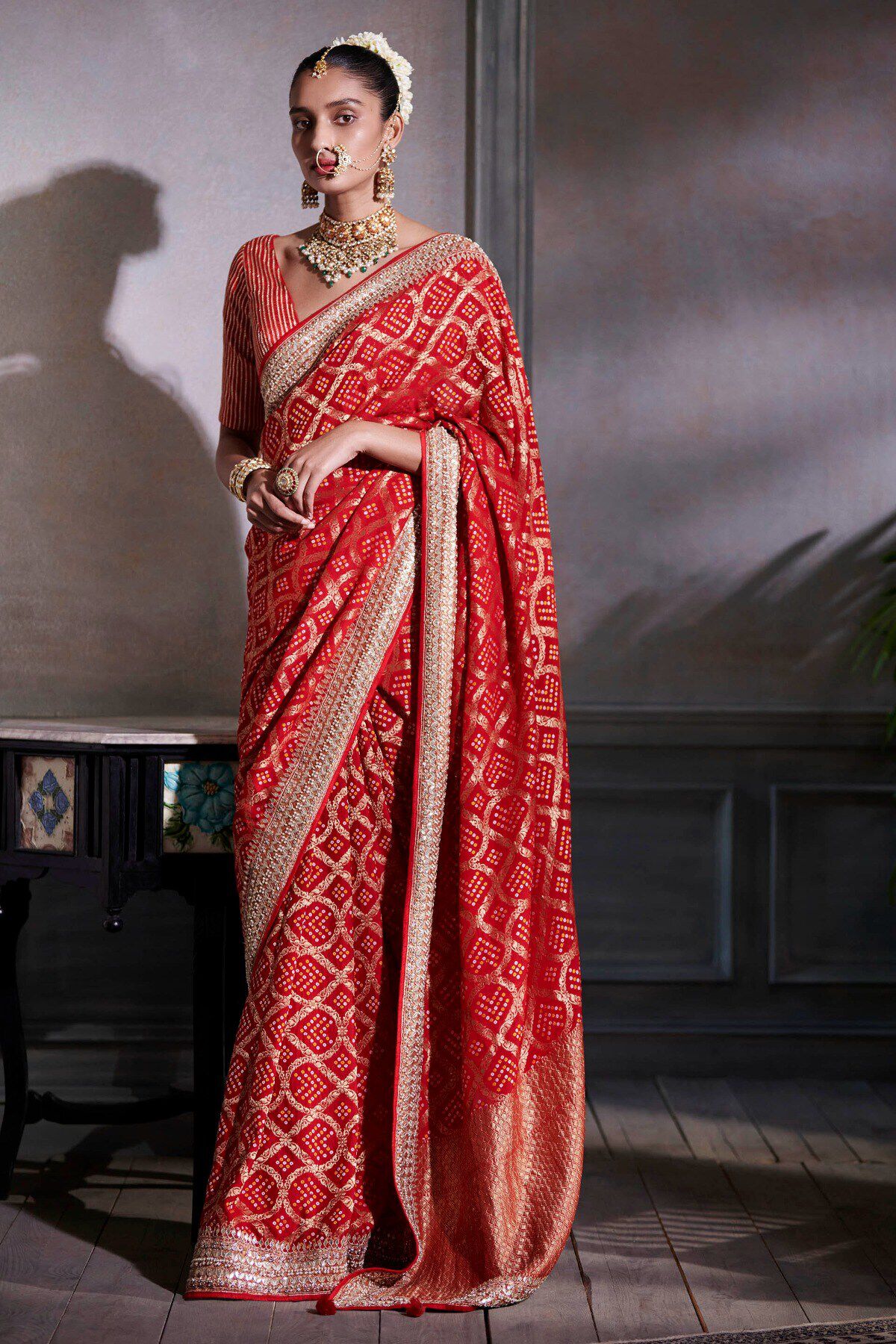 Ganika Saree Set - Red