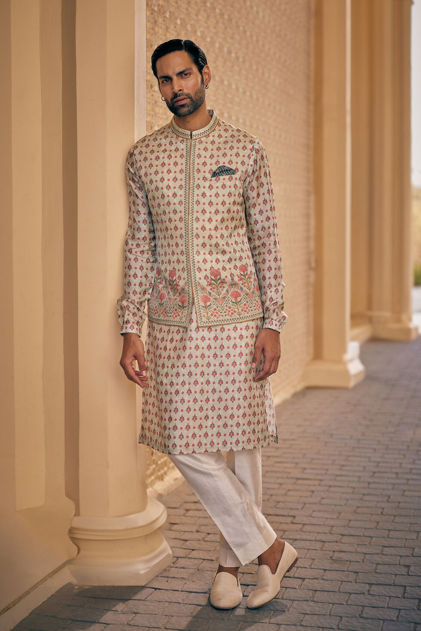 Ashmayu Nehru Jacket - Sage