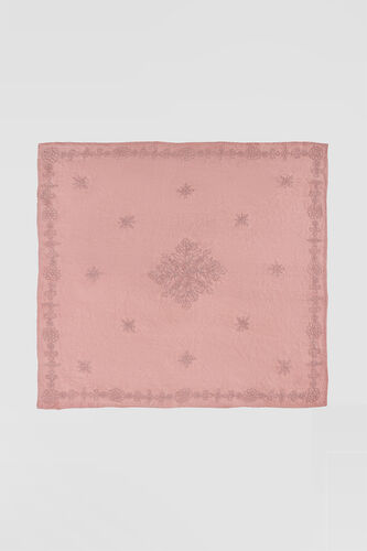 Kahan Pocket Square - Pink, , image 1