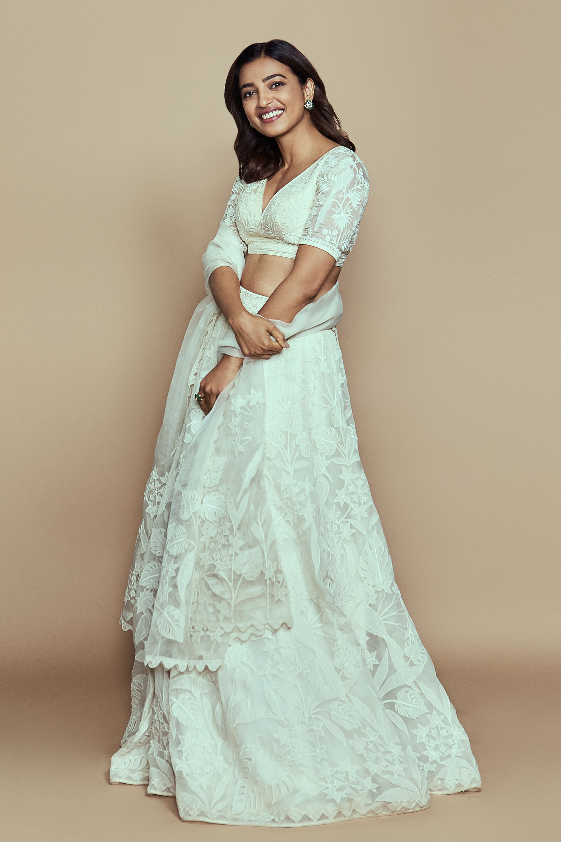 Wild Herons Lehenga Set - Natural, , image 2