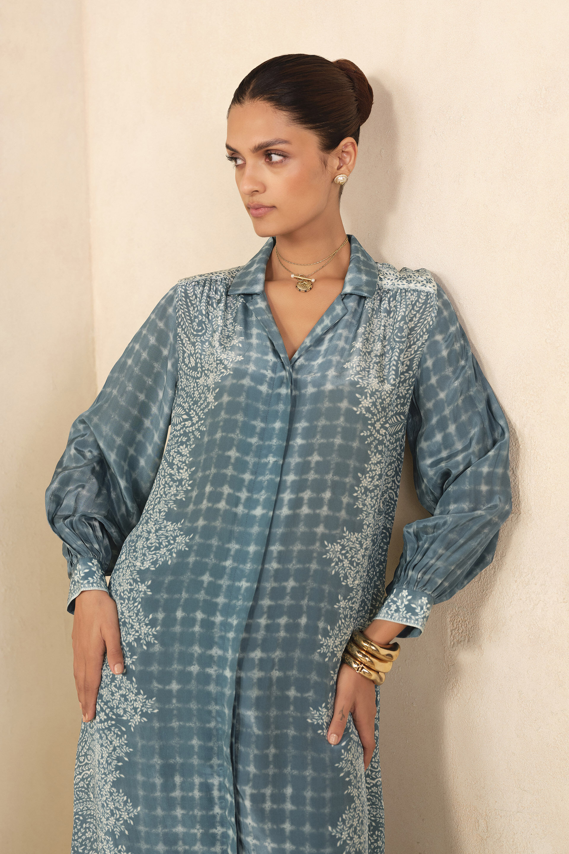Urvi Kurta Set - Blue, Blue, image 4