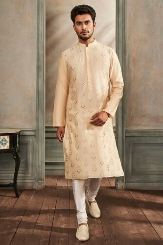 1 - Kanishk Kurta – Beige, image 1