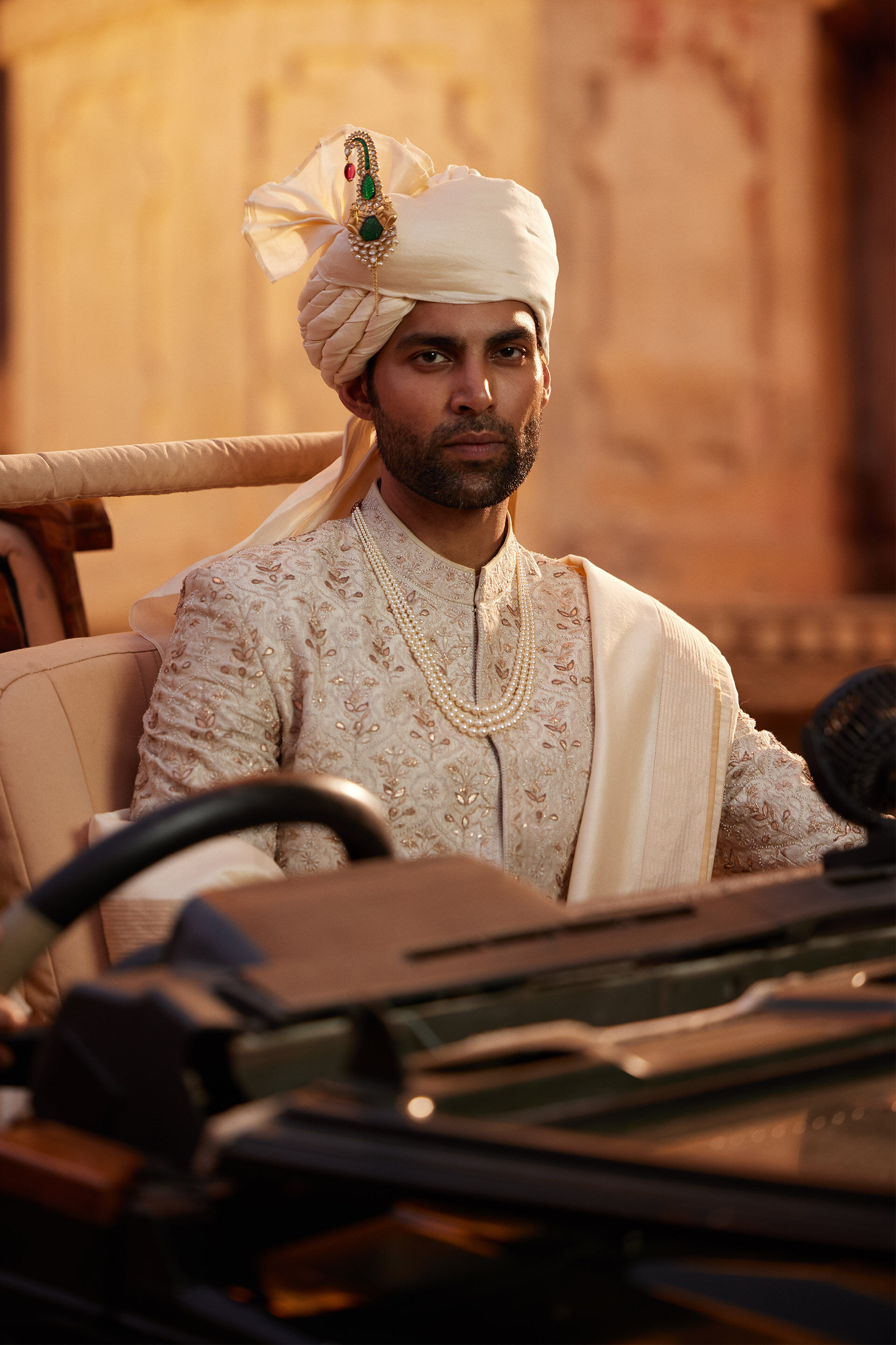 Sudyut Silk Dupatta - Off White, Off White, image 6