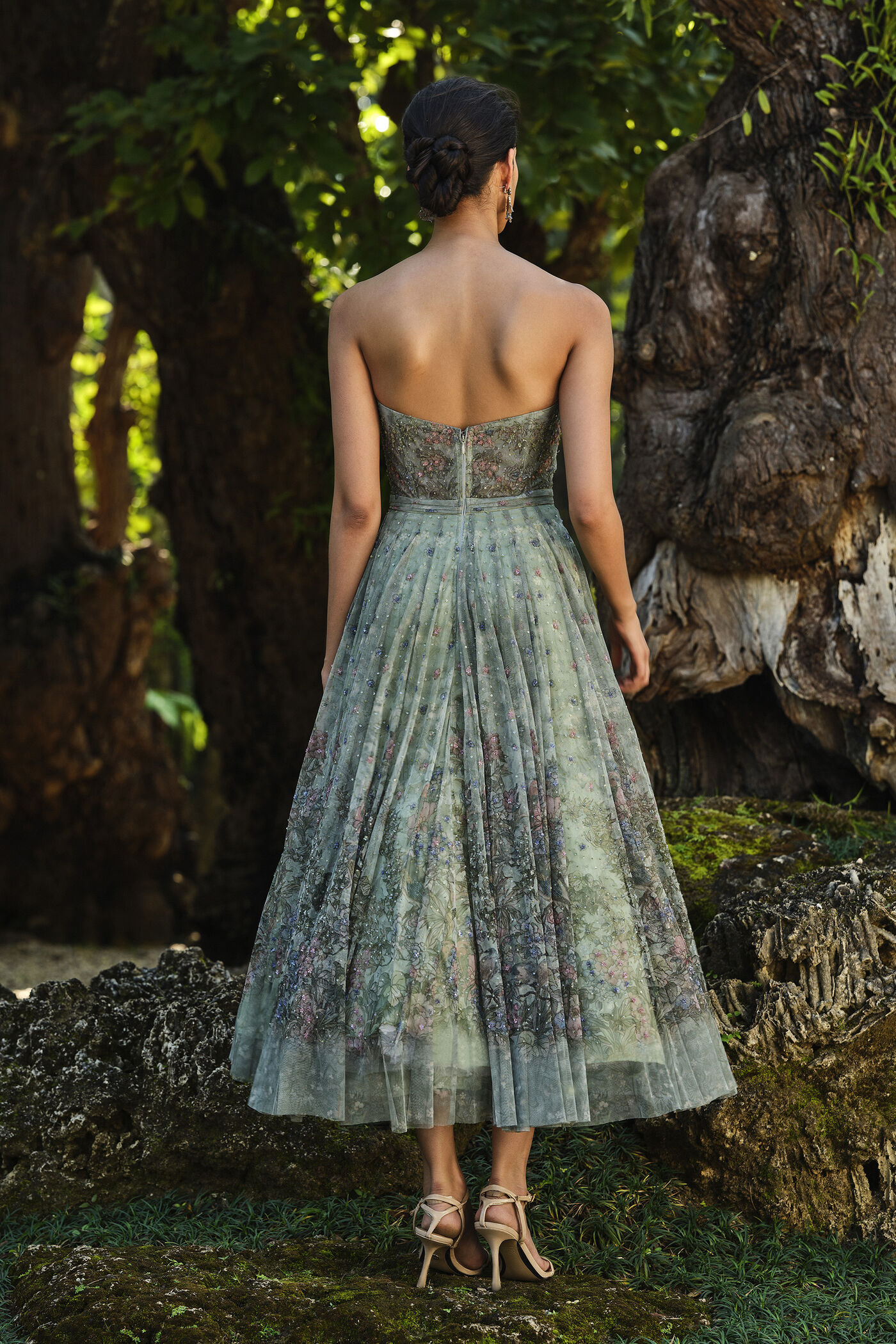 Aylsa Embroidered Dress - Sage Aylsa Embroidered Dress - Sage