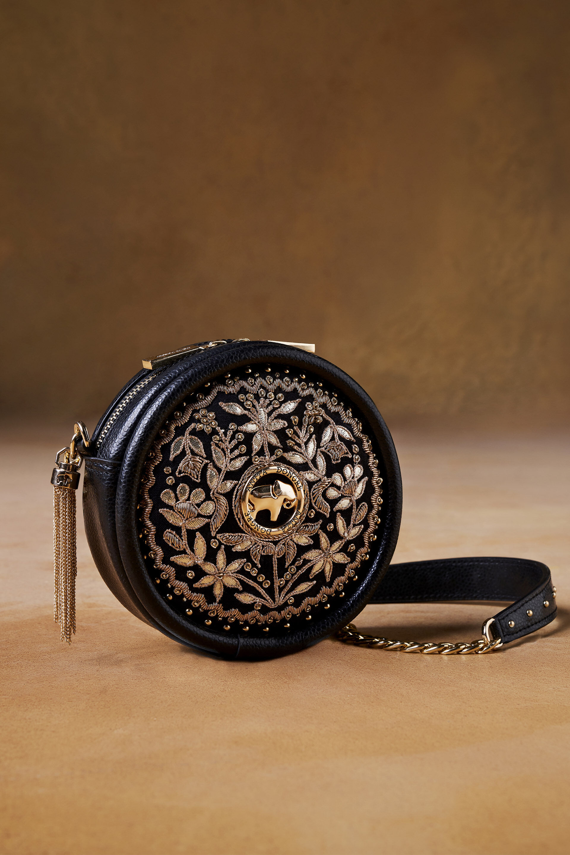 Symphony Of Blooms Crossbody Bag Nocturnal Black