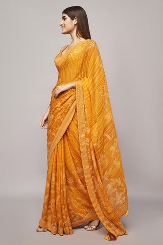 Midha Saree - Yellow, , image 2