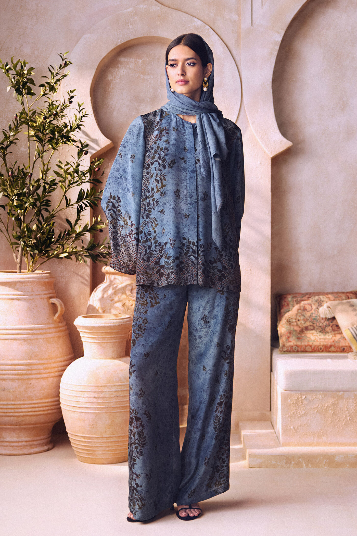 Jazal Co-ord - Blue