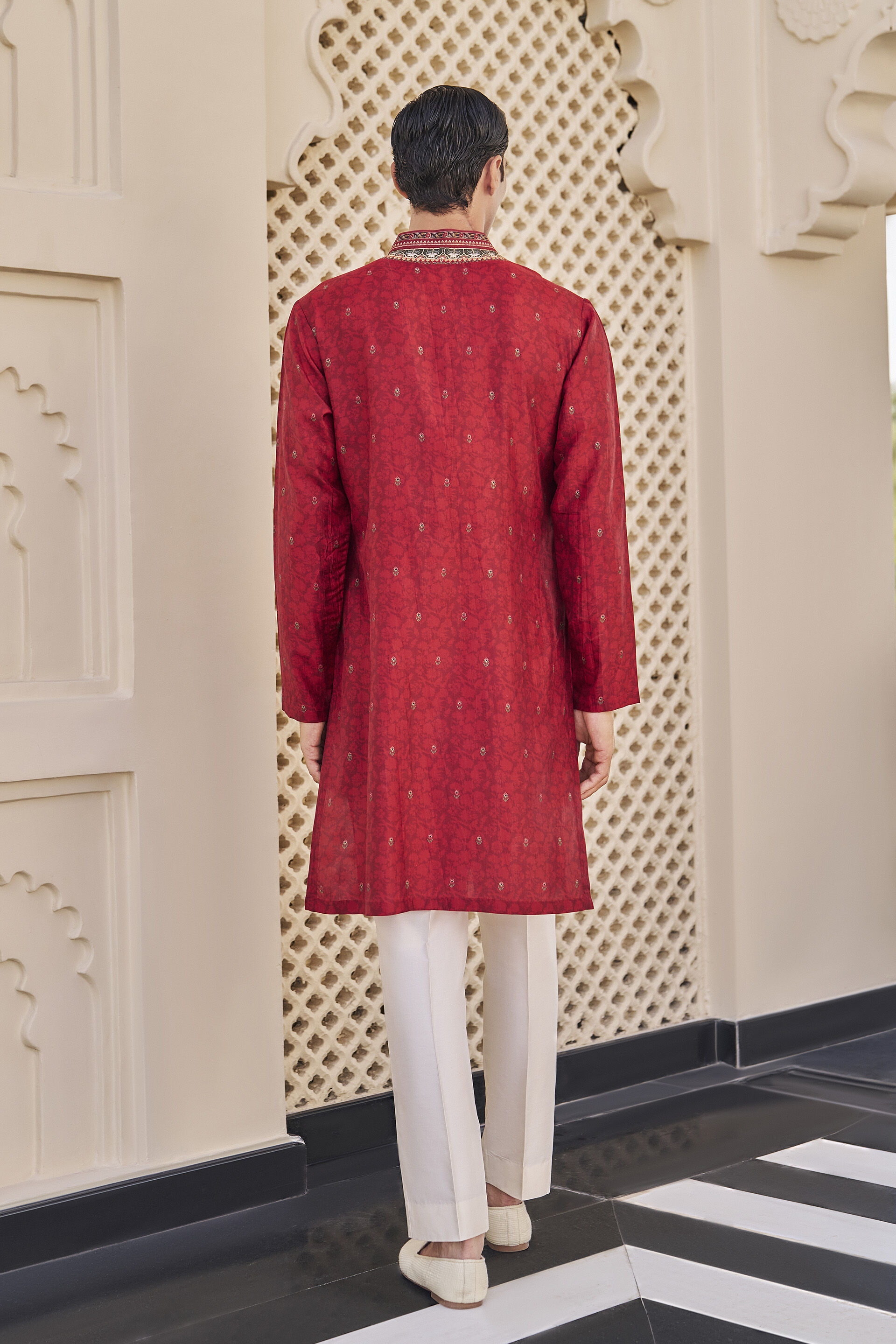 Ronav Red Kurta