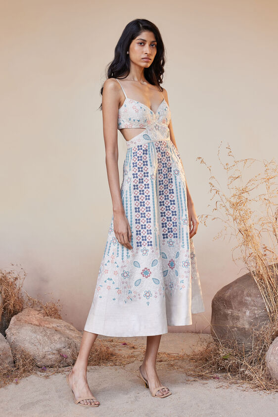 Menouma Dress - Cream, Cream, image 3