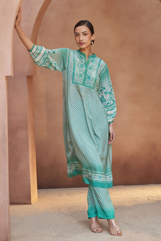 Amal Kurta Set - Green, Green, image 1