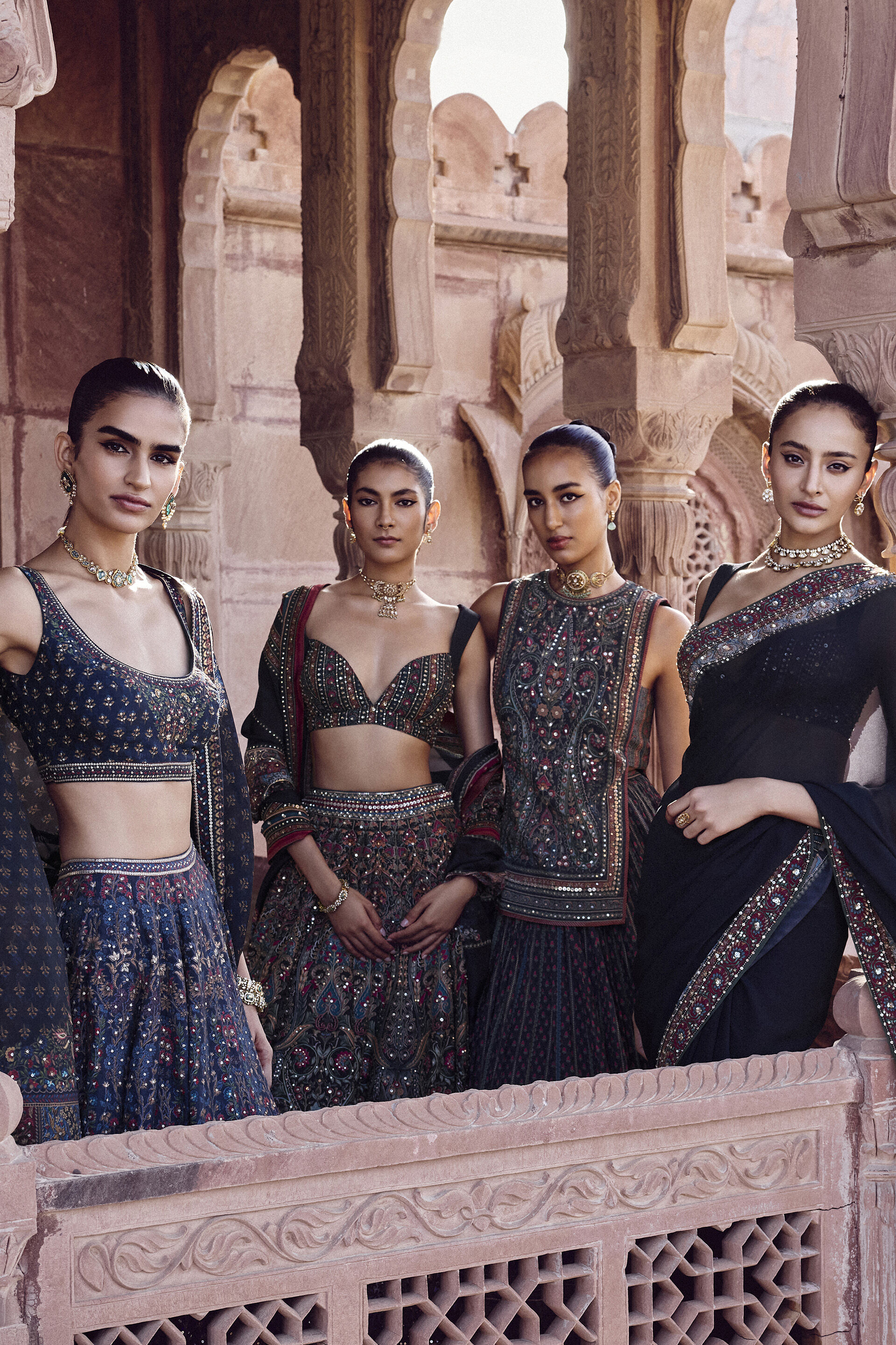 Nameera Embroidered Skirt Set - Black, Black, image 6