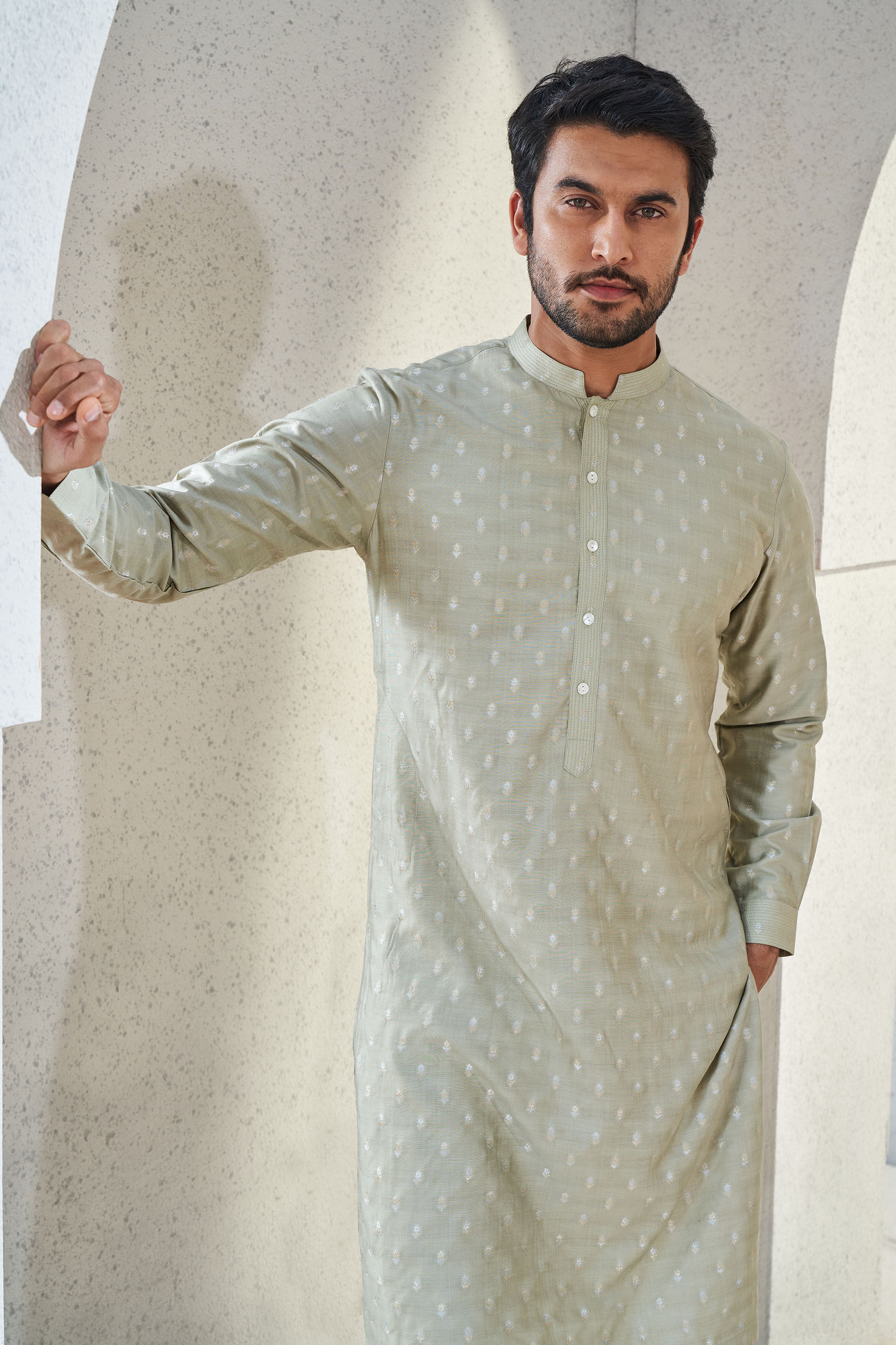 Alman Kurta - Sage, Sage, image 4