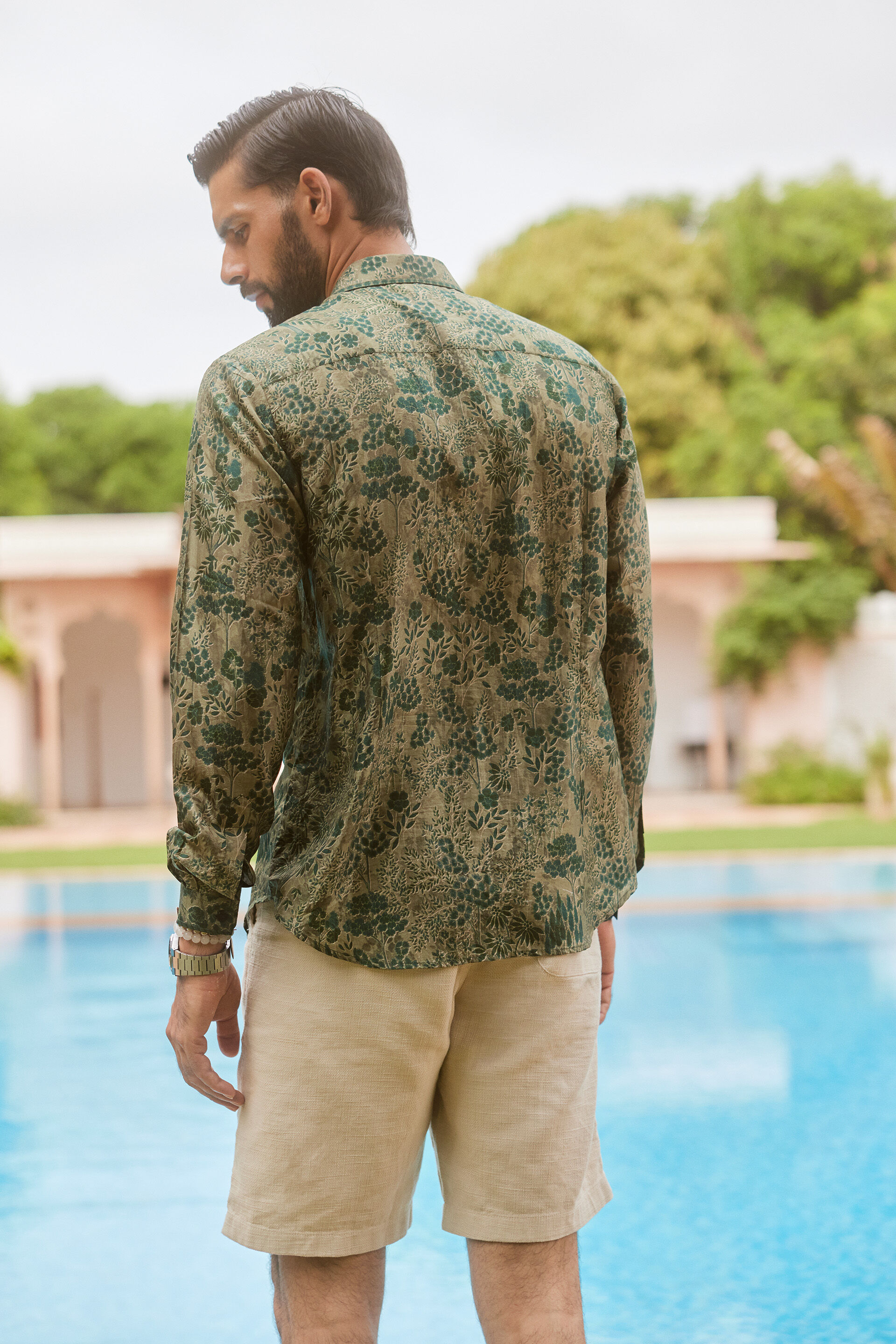 Ashvik Silk Shirt - Sage