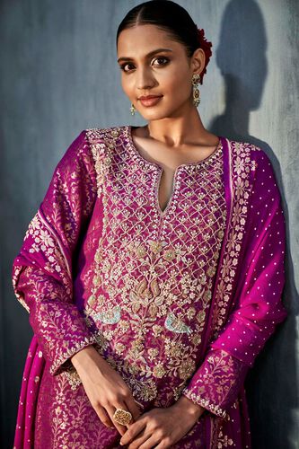 5 - Hemani Sharara Set – Purple , image 5