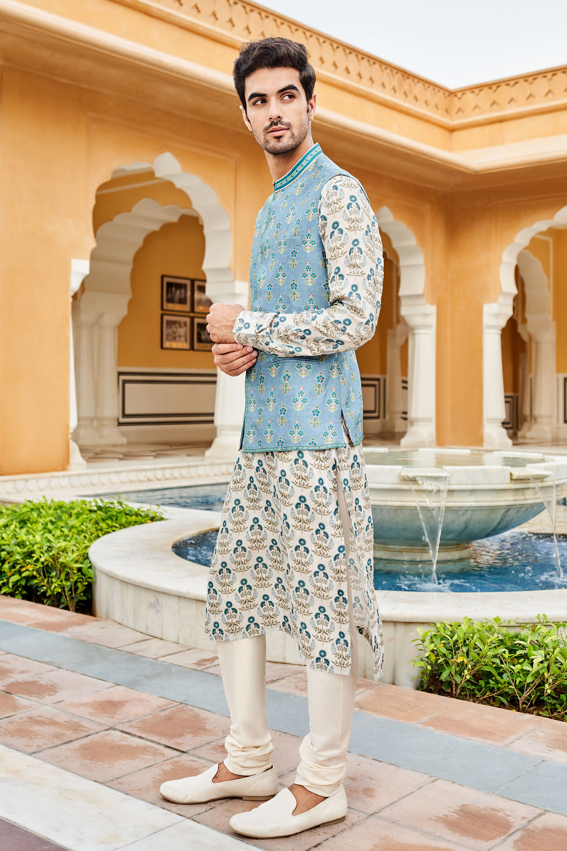 Kavan Nehru Jacket PowderBlue