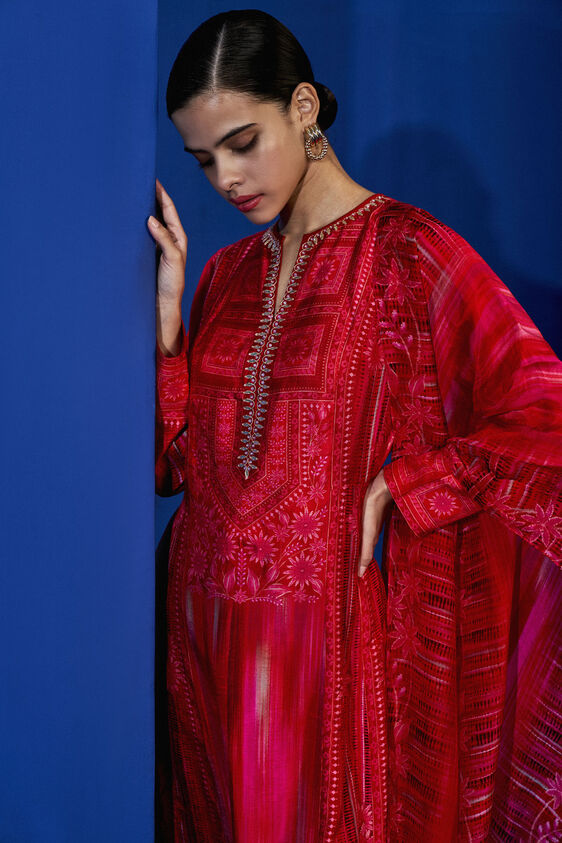 Elaine Kurta Set, Pink, image 5