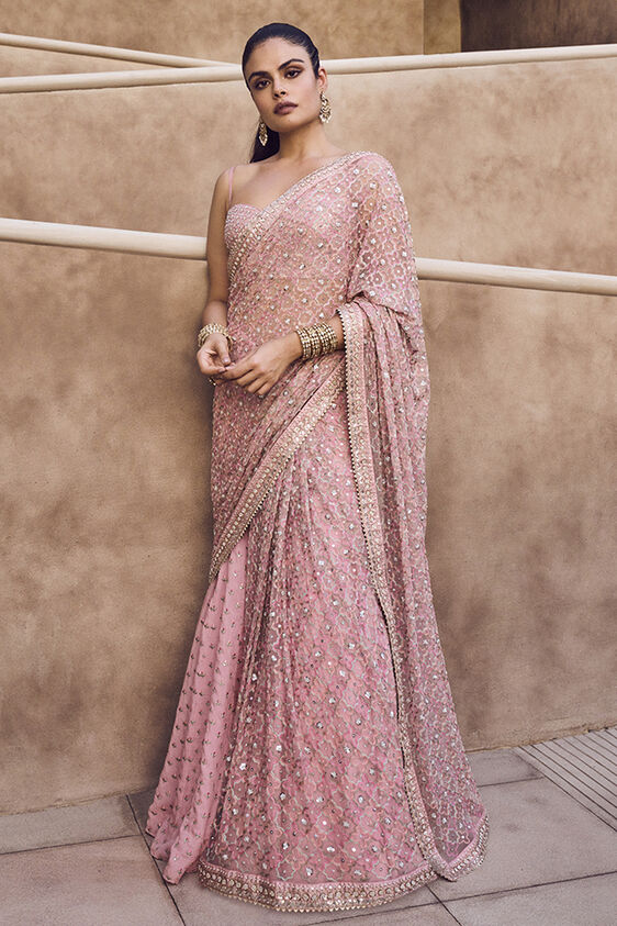 Kiah Gharara Set, Blush, image 1