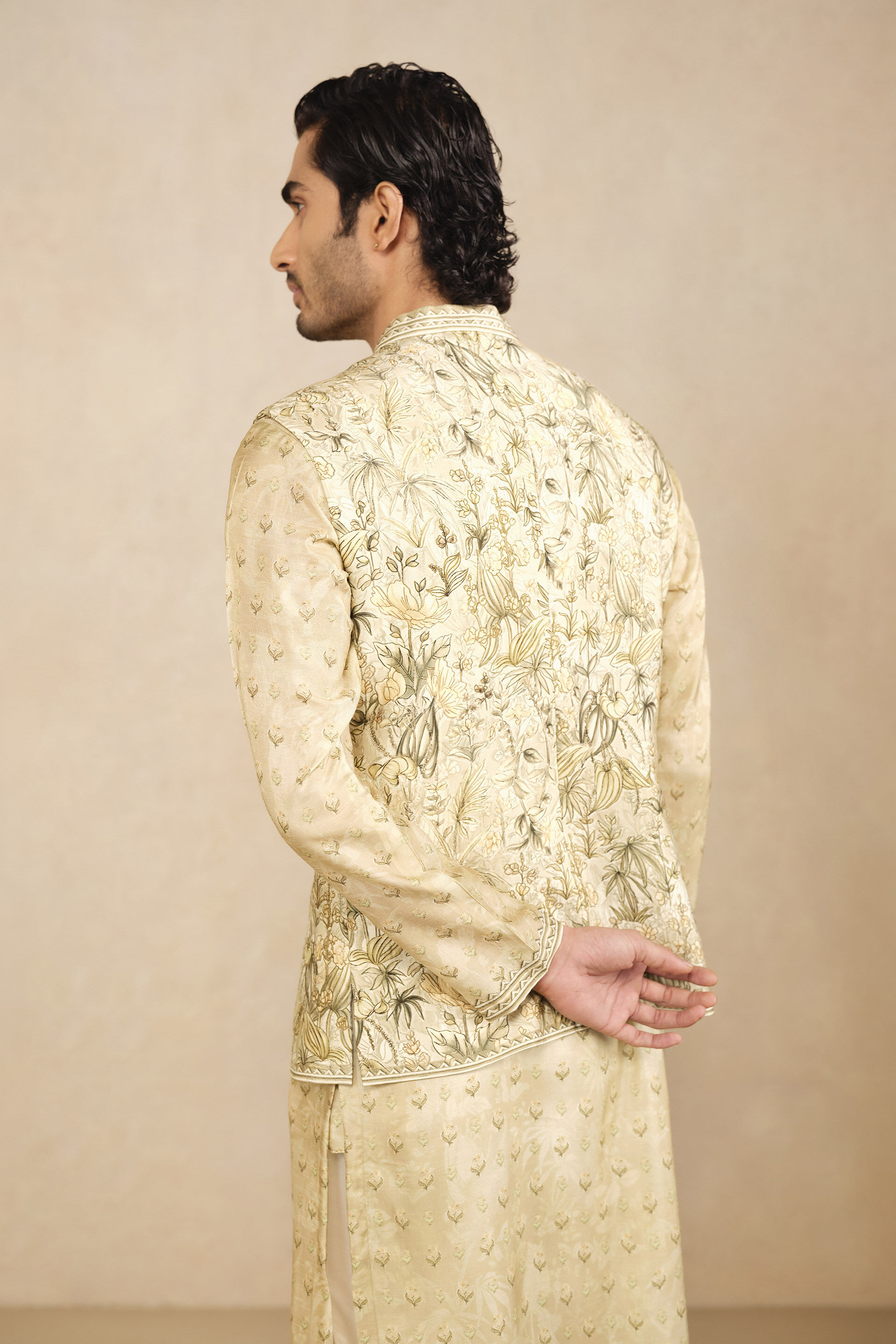 Abjit Nehru Jacket - Sage